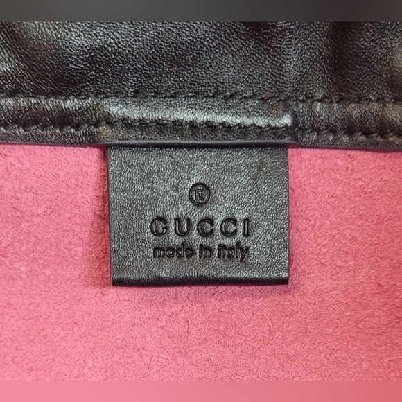 Gucci Pink Leather Drawstring Backback with witch pouch🔥 - Picture 10 of 15